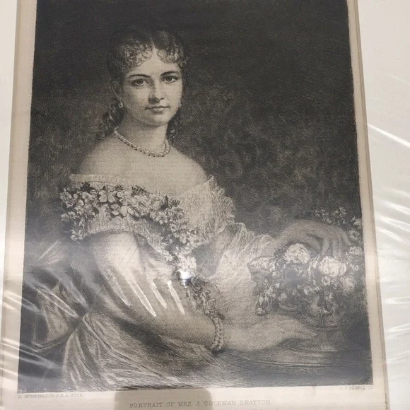 Antique Etching D Huntington Portrait 1889 - Picture 11 of 12